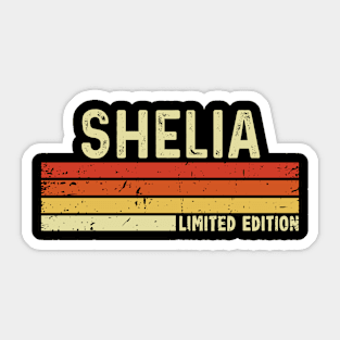 Shelia Name Vintage Retro Limited Edition Gift Sticker